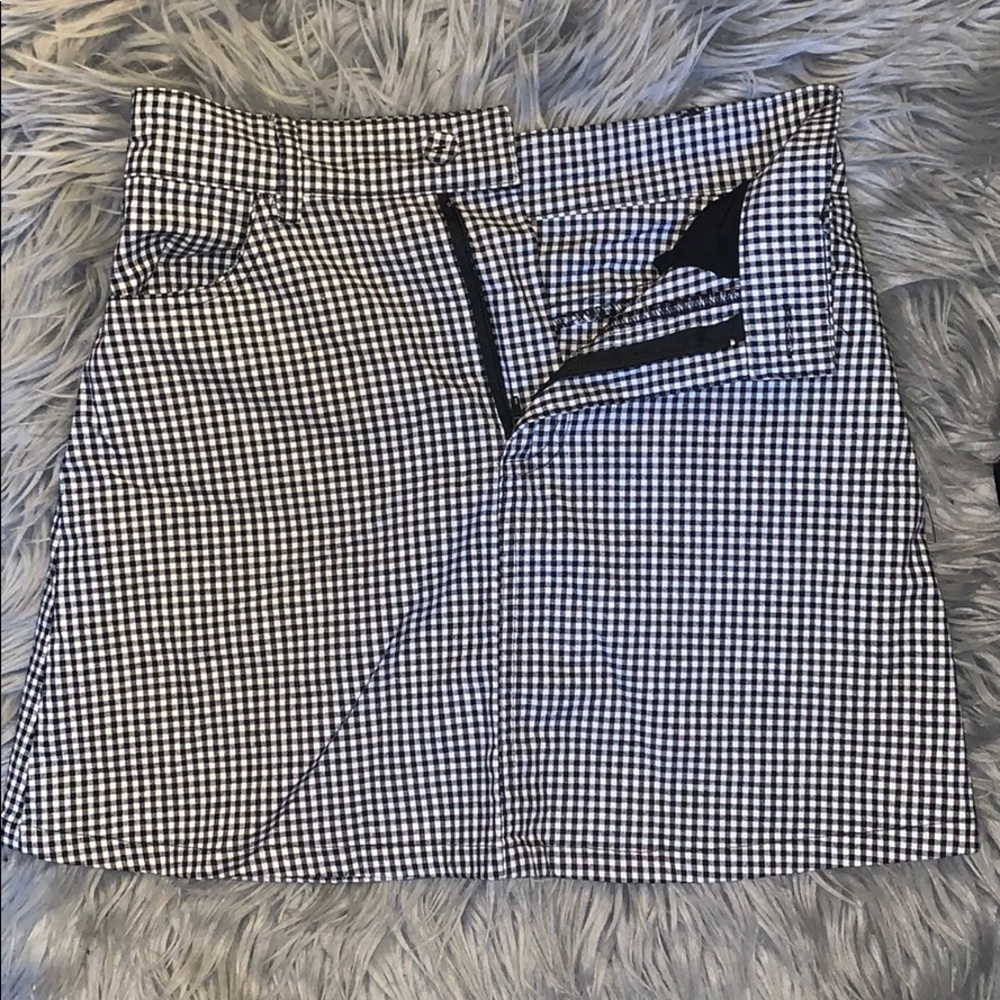 checkered skirt brandy melville